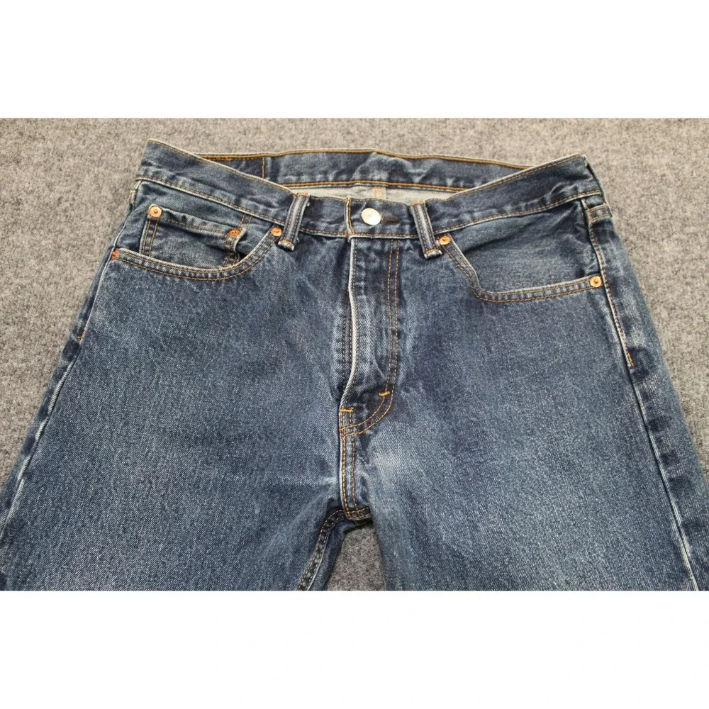 Levi's 505 Regular Fit Jeans W33 L32 Blue‎ Denim Pants
